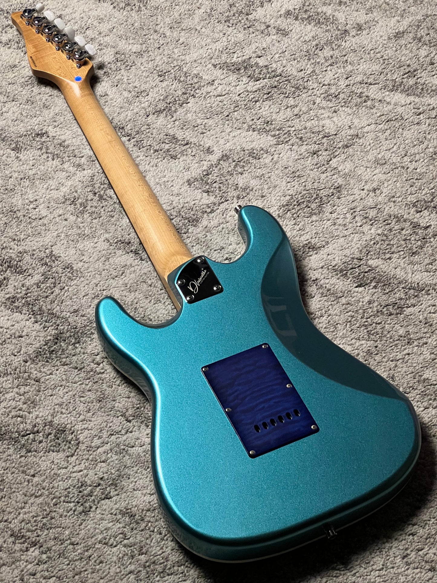 Dhatarattha Custom DST HSS in Ocean Turquoise Metallic with Rosewood FB and Quilt Pickguard