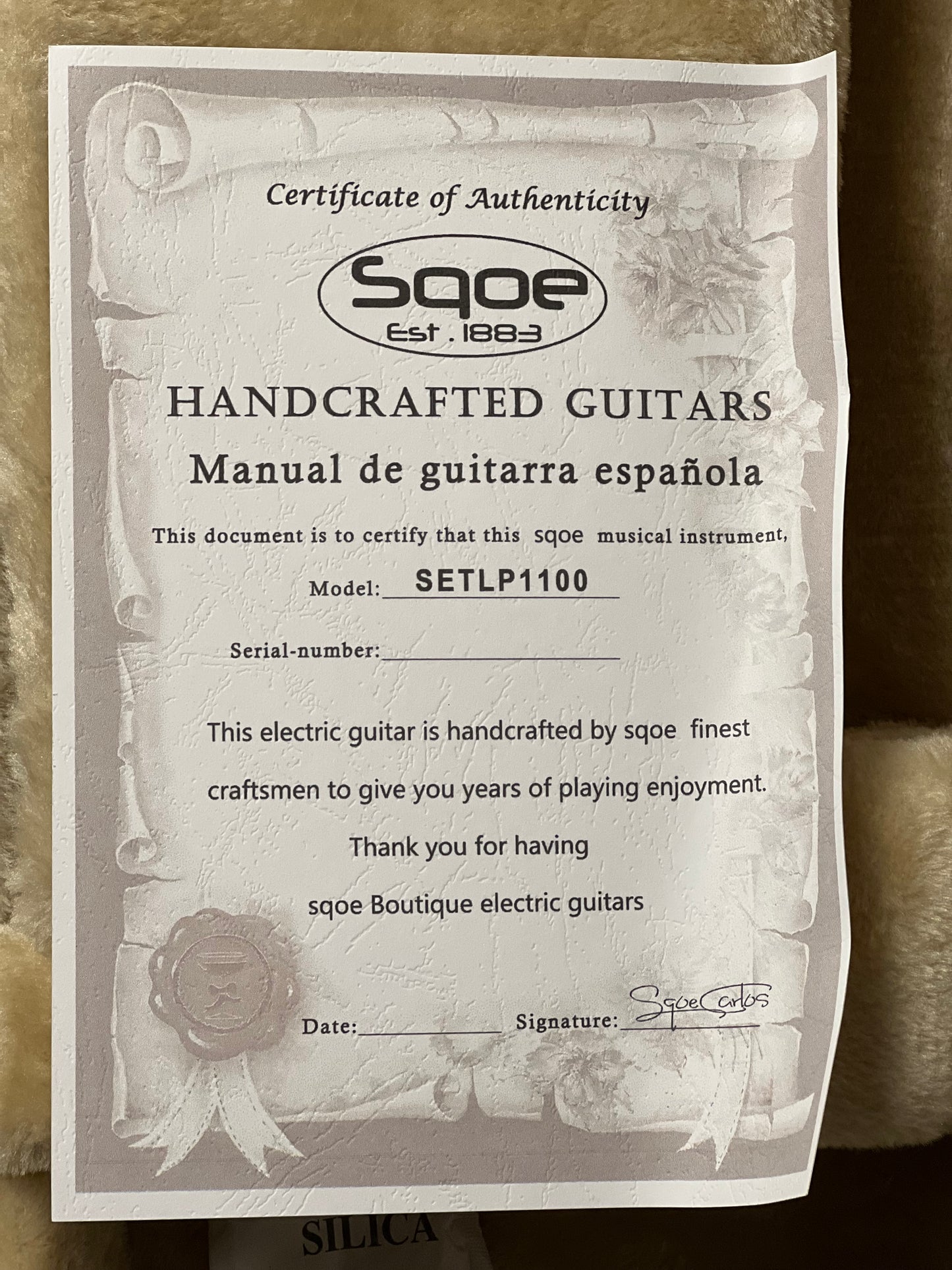 SQOE SETLP1100 Premium Caston Series Professional Limited Edition in Black