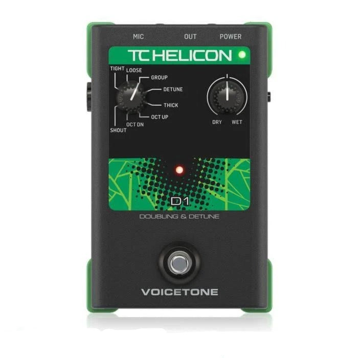 TC-Helicon VoiceTone D1 Doubling and Detune Vocal Effects Pedal