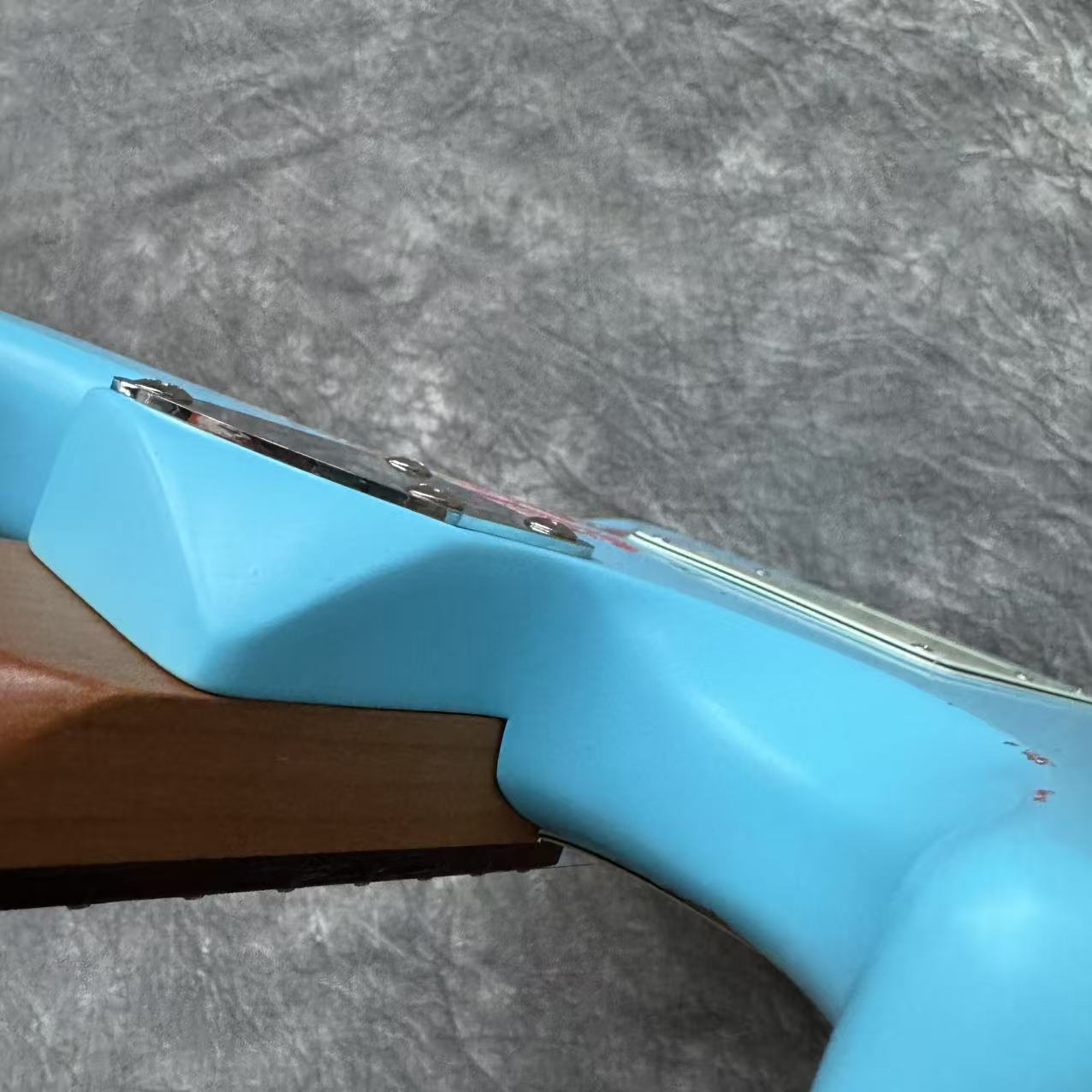 Dhatarattha Performance DST HSS in Daphne Blue over Pink Paisley with RW FB and Nitrocellulose Lacquer Relic