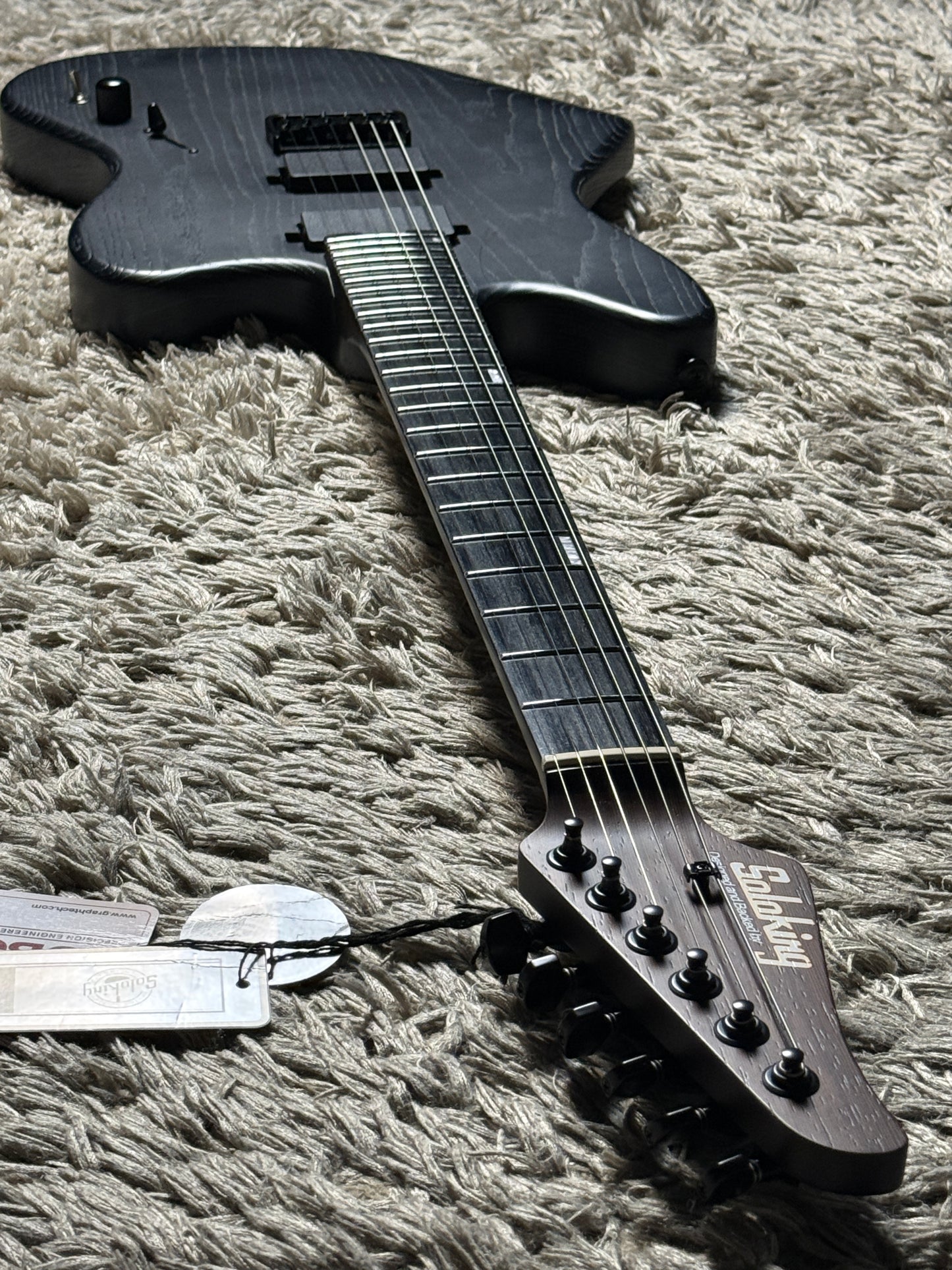 Soloking MJM-1 Custom HH with Wenge Neck in Driftwood Black