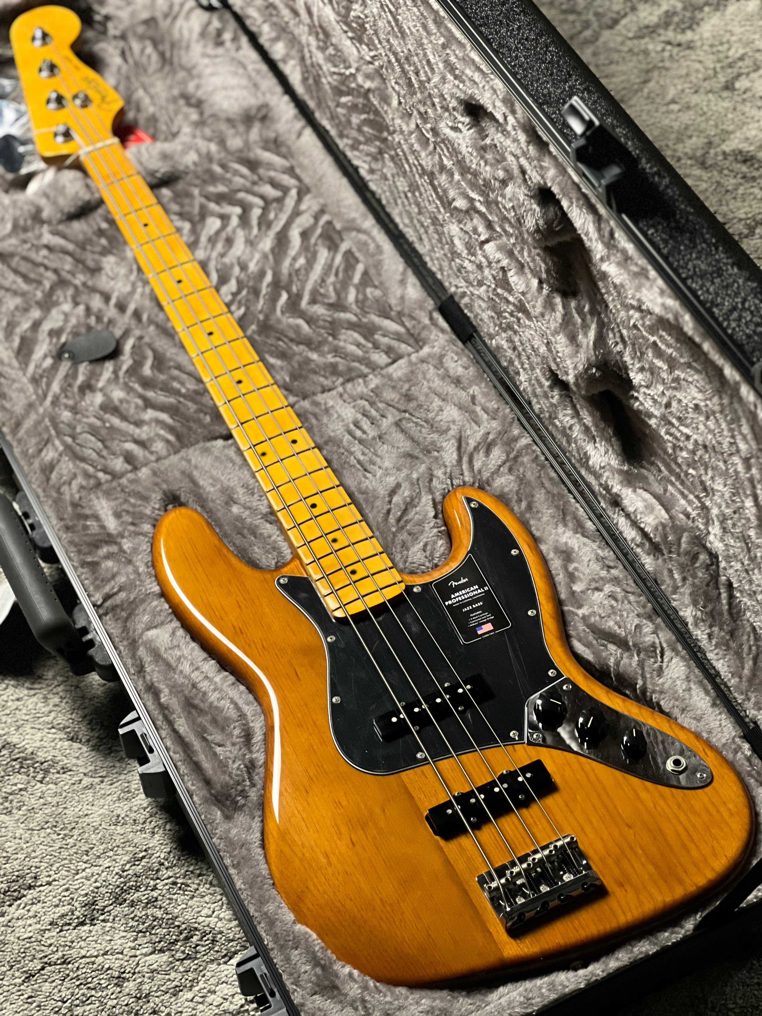 Fender American Professional II Jazz Bass with Maple FB in Roasted