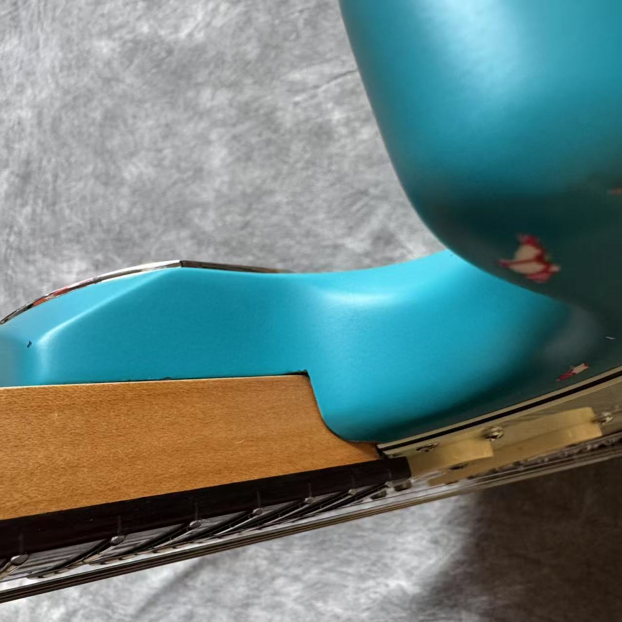 Dhatarattha Performance DST HSS in Ocean Turquoise over Pink Paisley with RW FB and Nitrocellulose Lacquer Relic