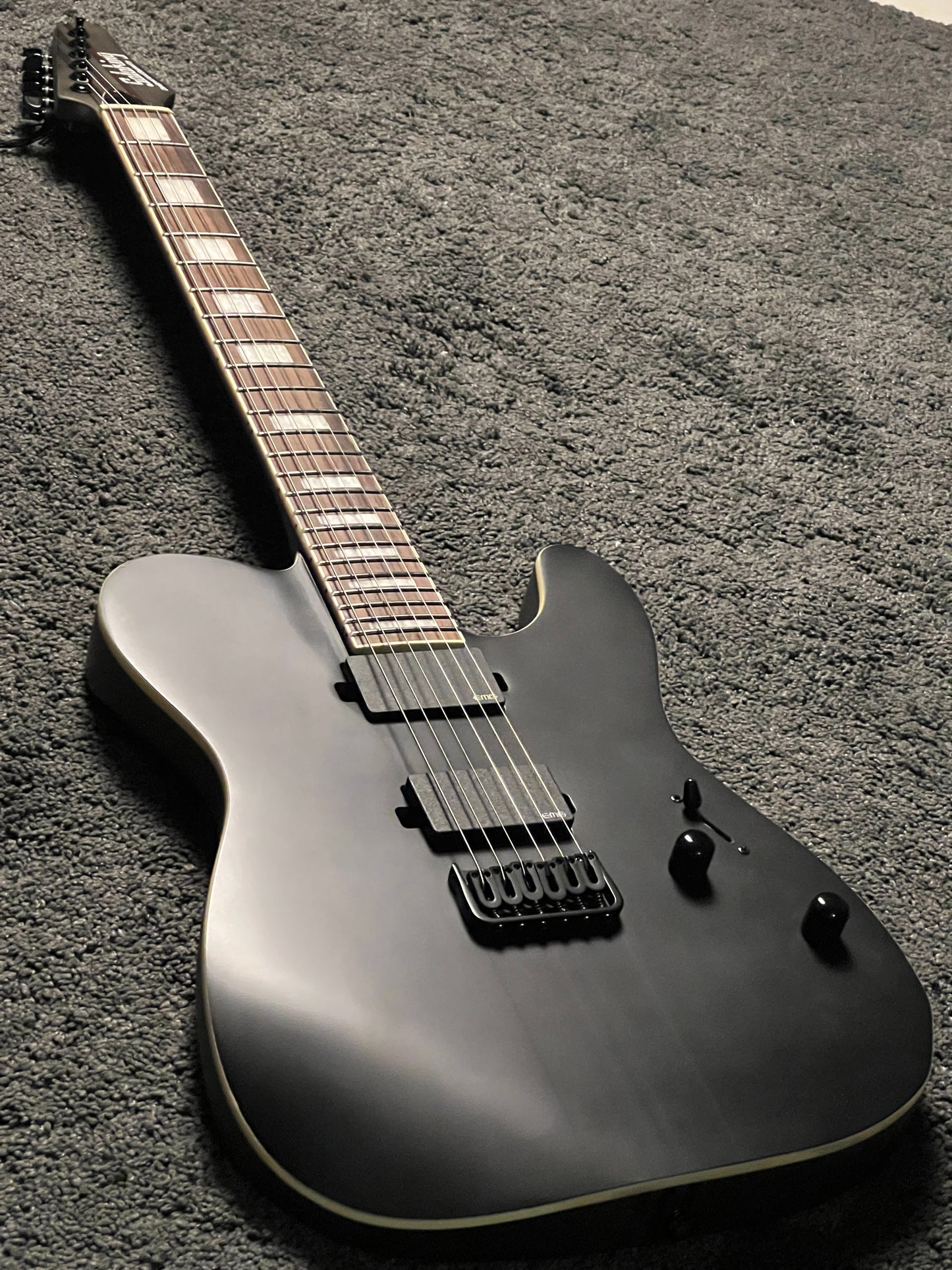 Soloking MT-1 Deluxe HH 24 Neck Thru MOD with EMG 81/85 in Satin Black Matte Nafiri Special Run