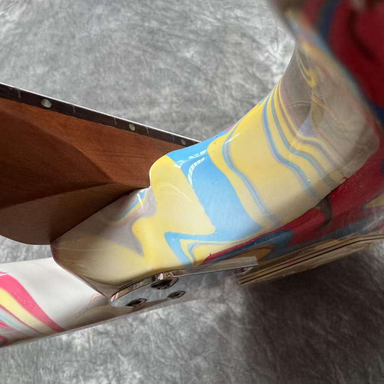 Dhatarattha Custom DST HSS in Grey Marble Swirl with Rosewood FB