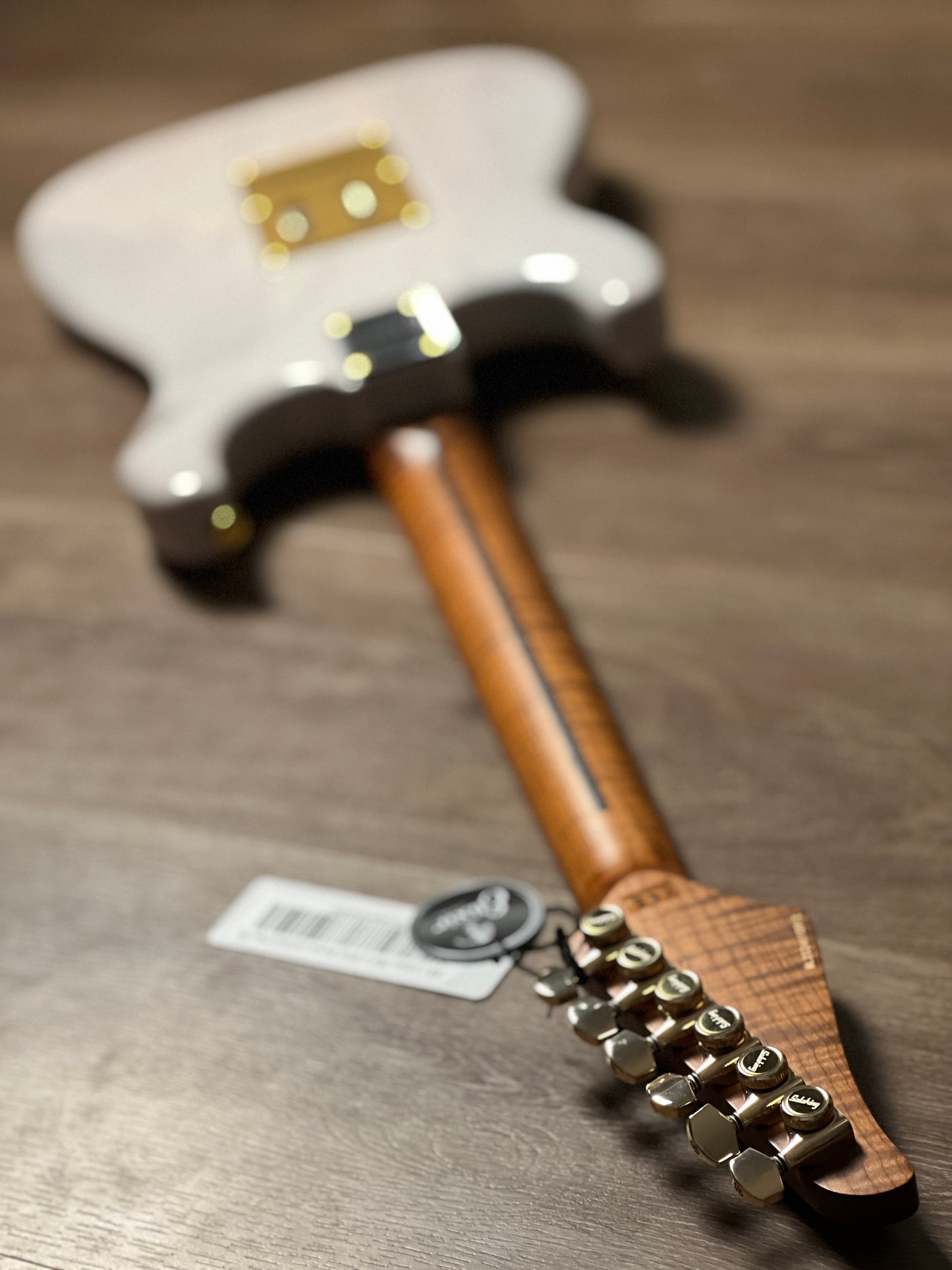 Soloking MS-1 Artisan in White Blonde with Roasted Flame Maple Neck Nafiri Special Run JESCAR