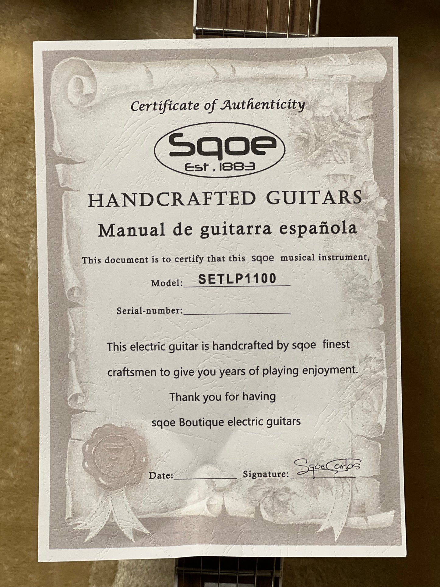 SQOE SETLP1100 Premium Caston Series Professional Limited Edition in Blue
