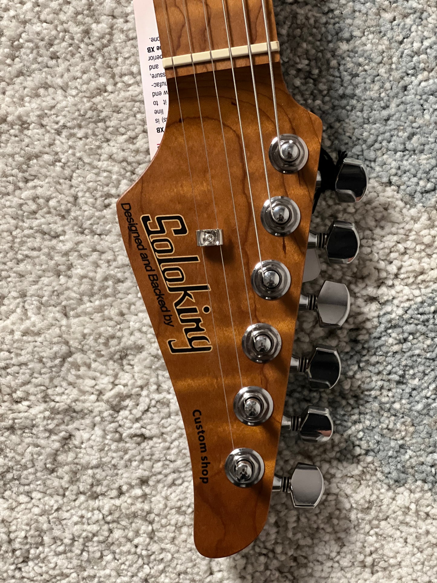 Soloking MS-1 Custom 24 HH MOD Flat Top FMN in Natural Gloss with Fishman Fluence Pickups