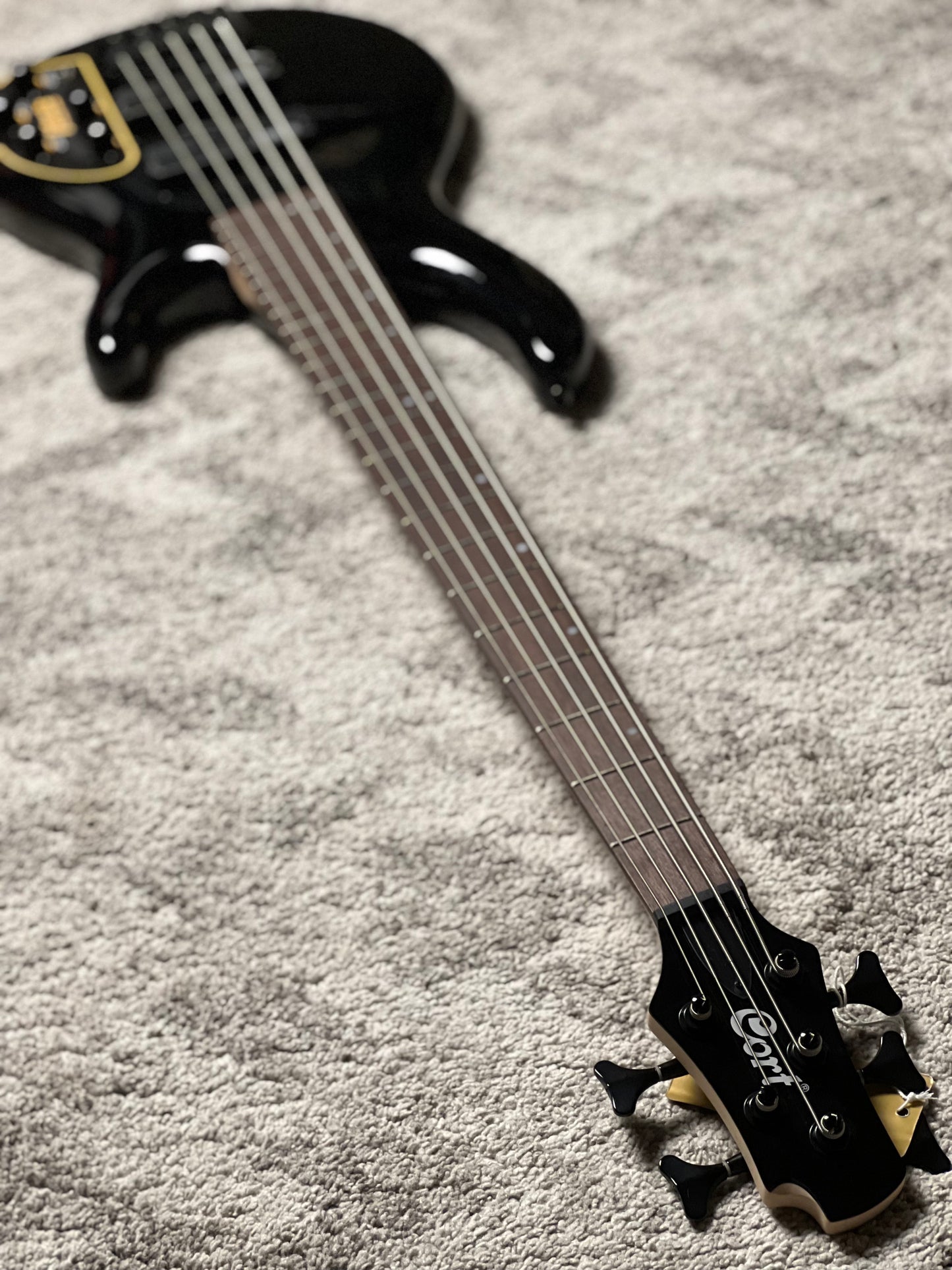 Cort C5 Deluxe Electric Bass Guitar in Black