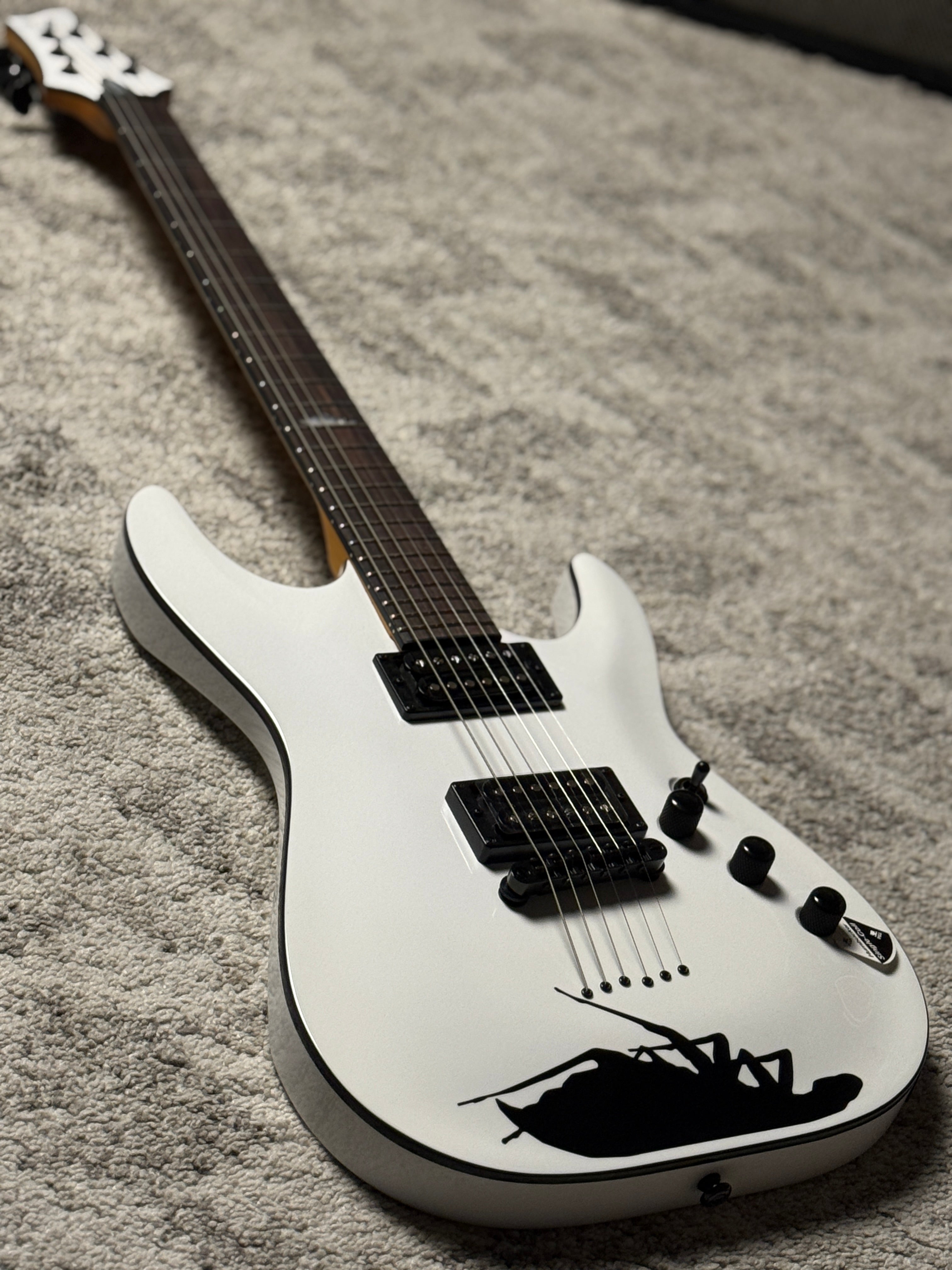 Schecter C-1 Jerry Horton 25th Anniversary in White W26010935 –