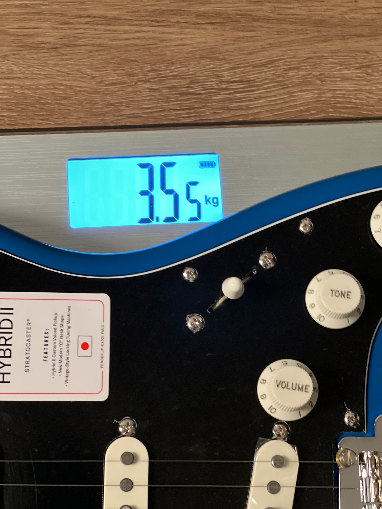 Fender Japan Hybrid II Stratocaster with Maple FB in Forest Blue JD24021138