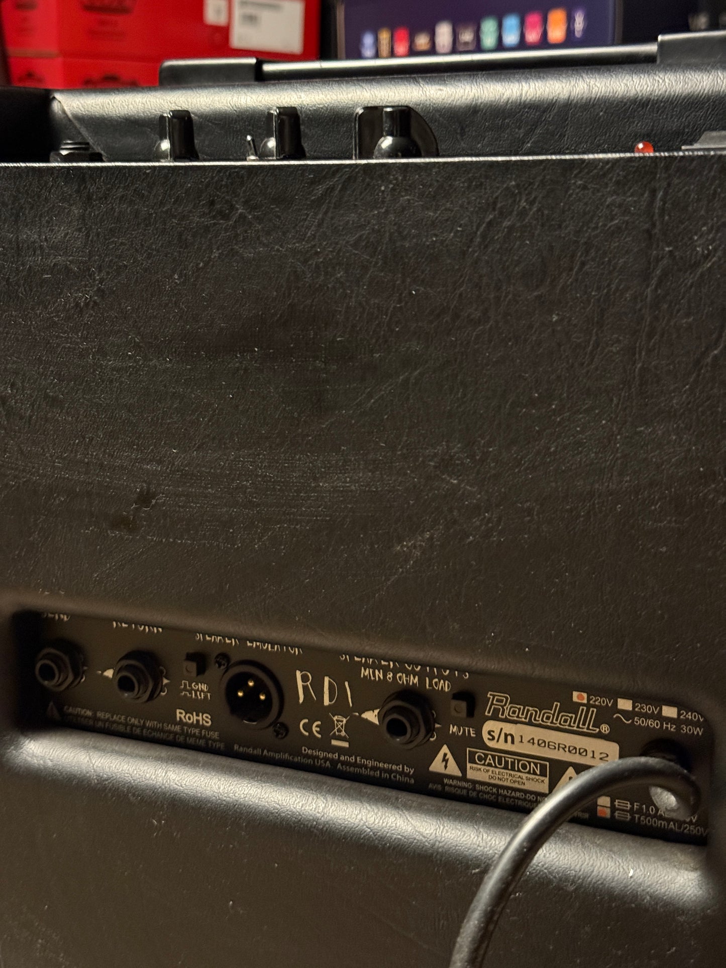 Randall RD1C Diavlo 1W 1x8 Tube Guitar Combo Amp Black