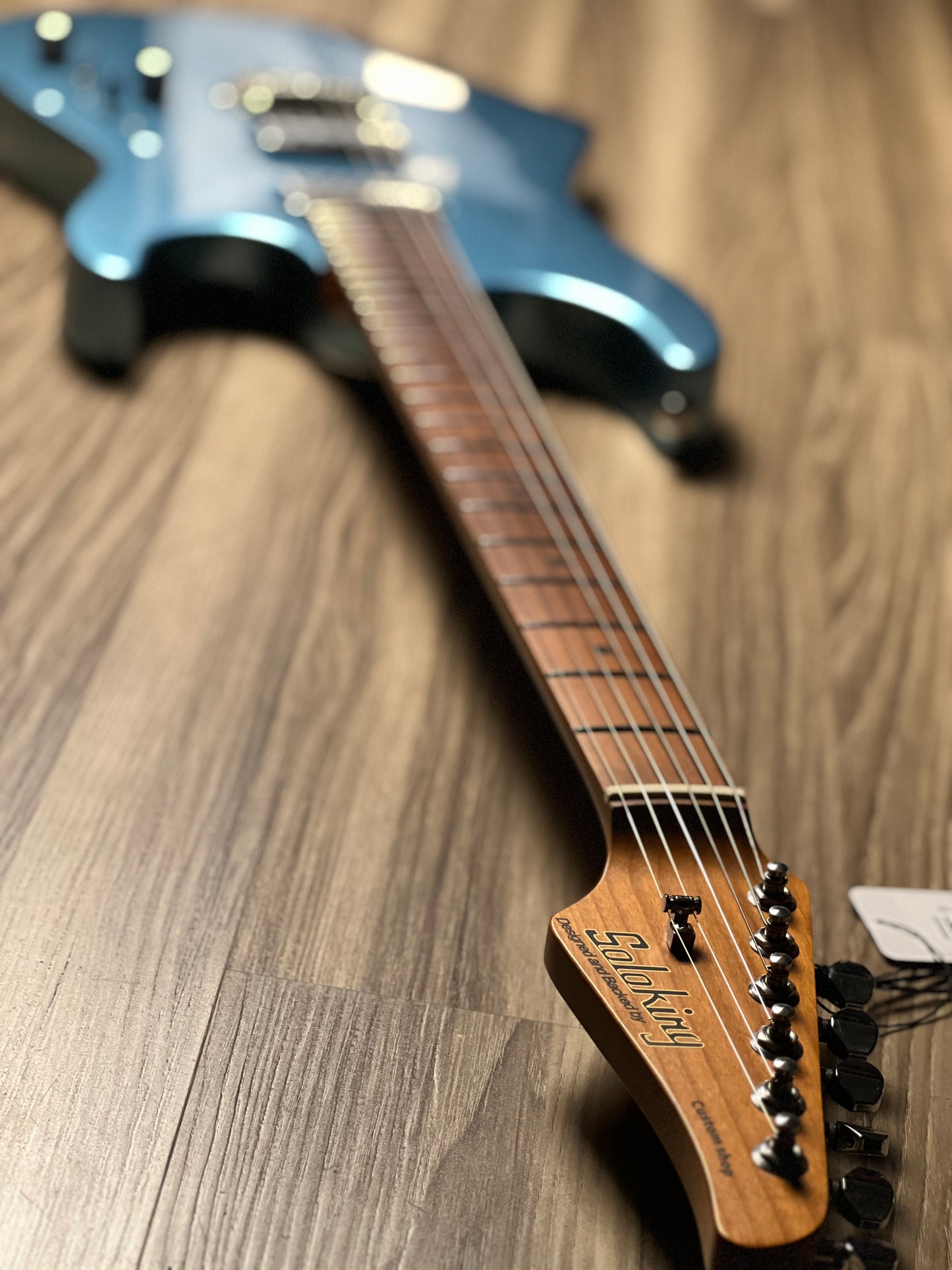 Soloking MS-1 Custom 24 HH MKII in Ice Blue Metallic with Entwistle Firestar Nafiri Special Run