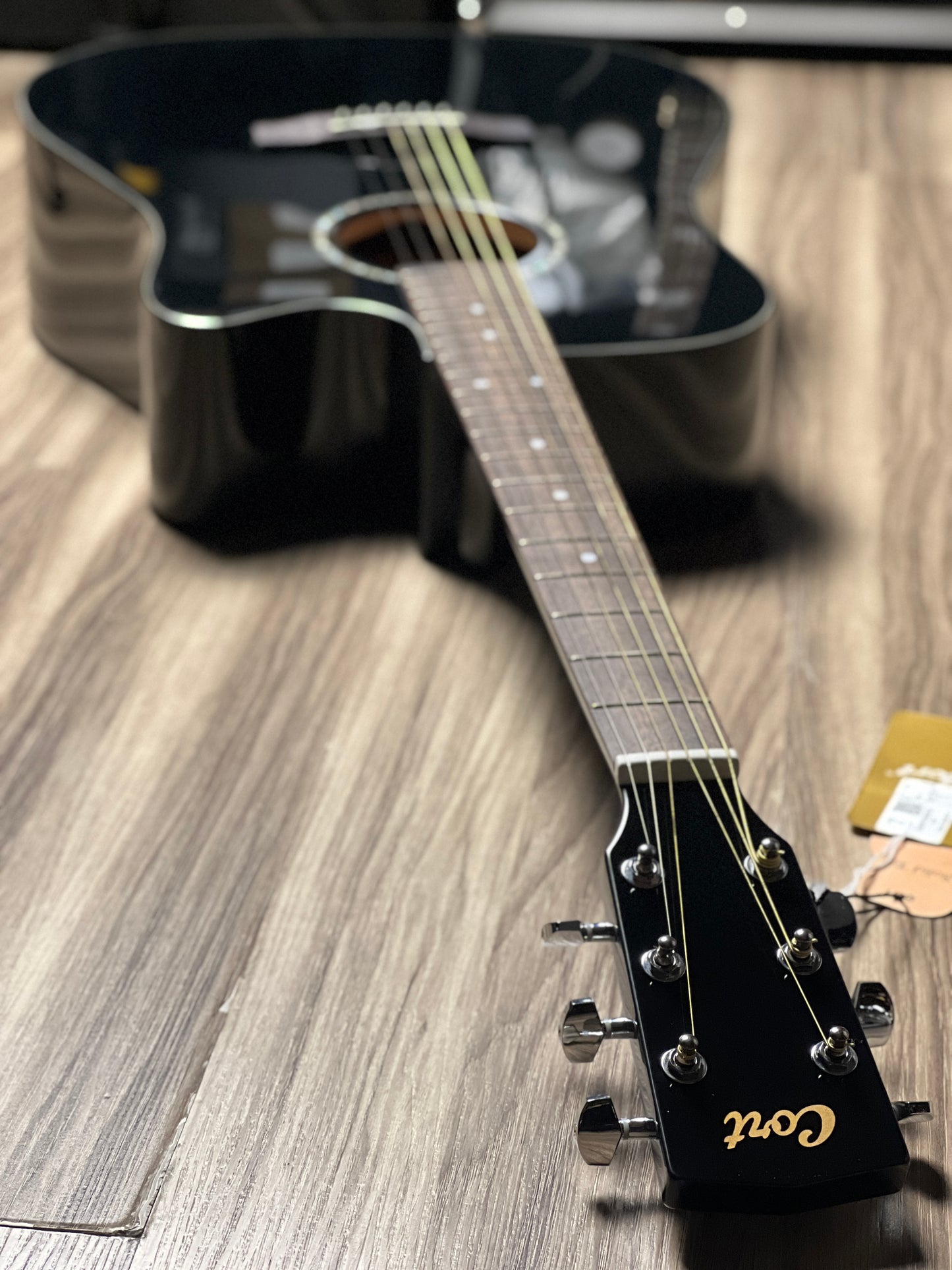 Cort Earth 60CE Acoustic Guitar in Black Gloss