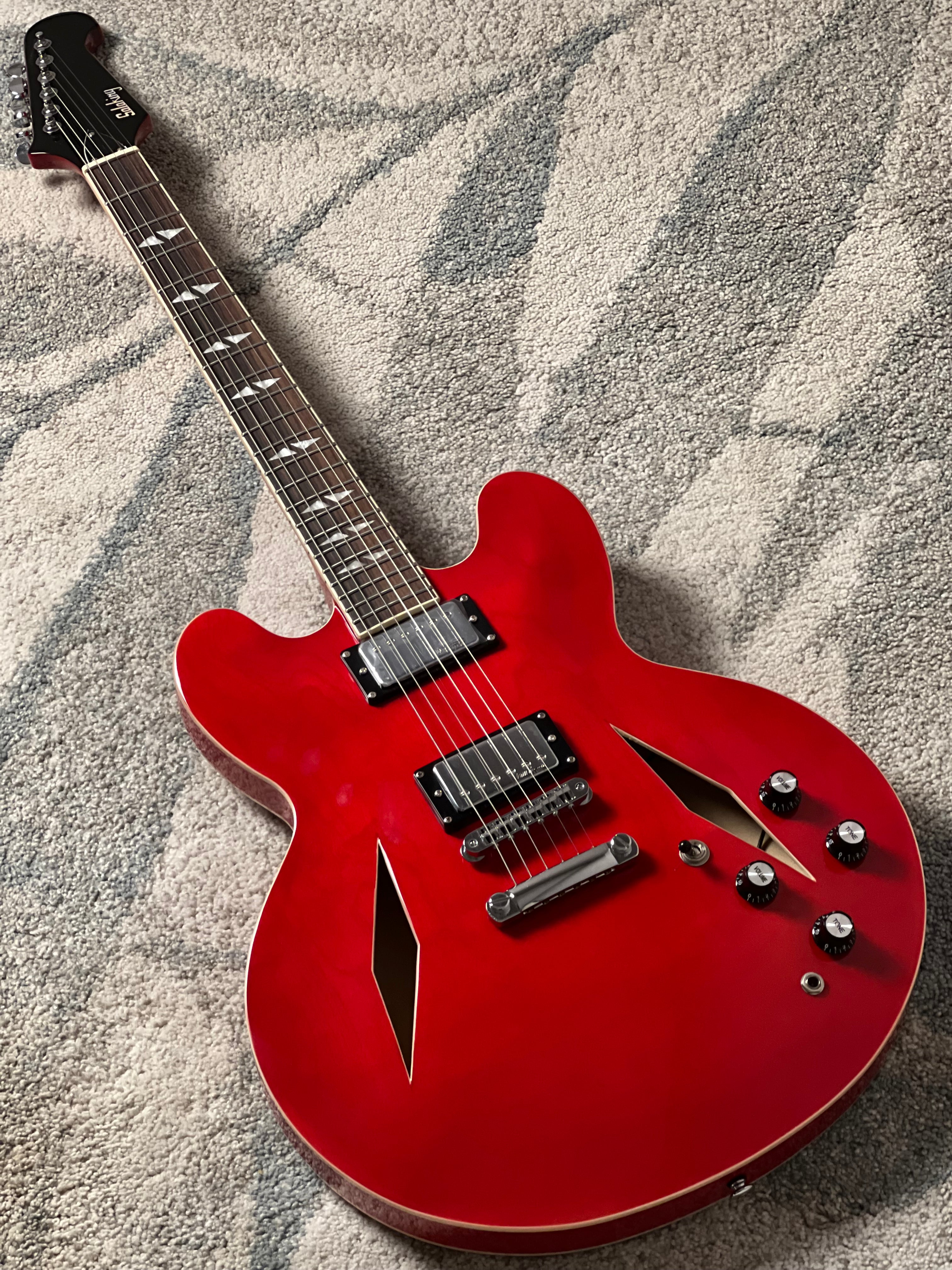 Soloking SDG-335 Dave Grohl Style Tribute in Cherry Red