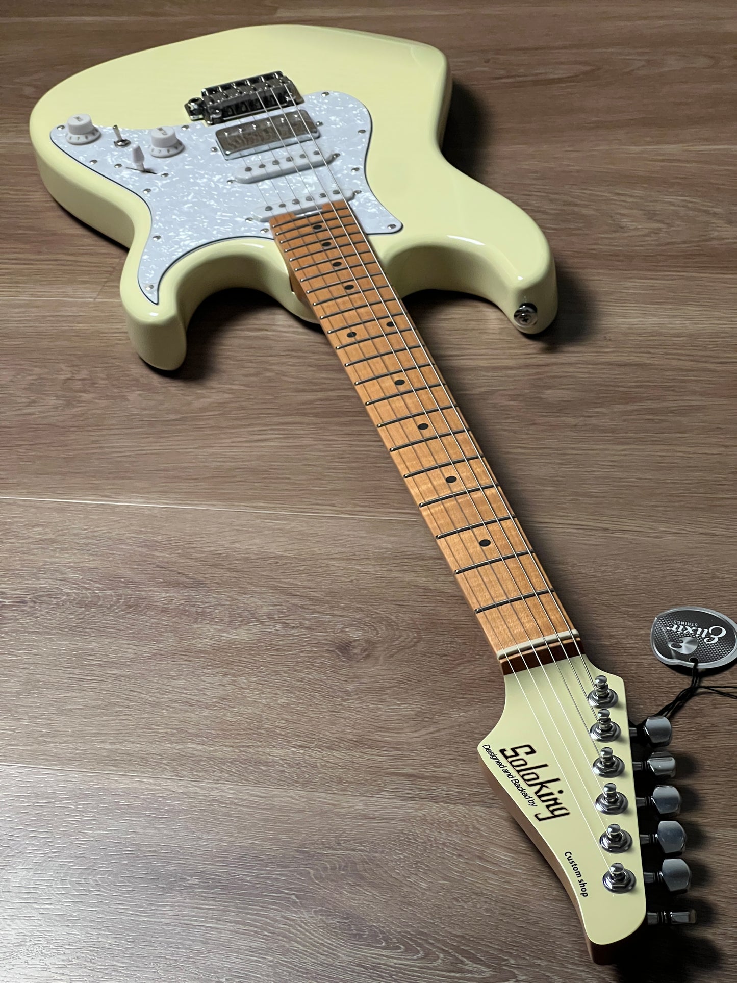 Soloking MS-1 Classic MKII in Vintage White with Roasted Maple FB