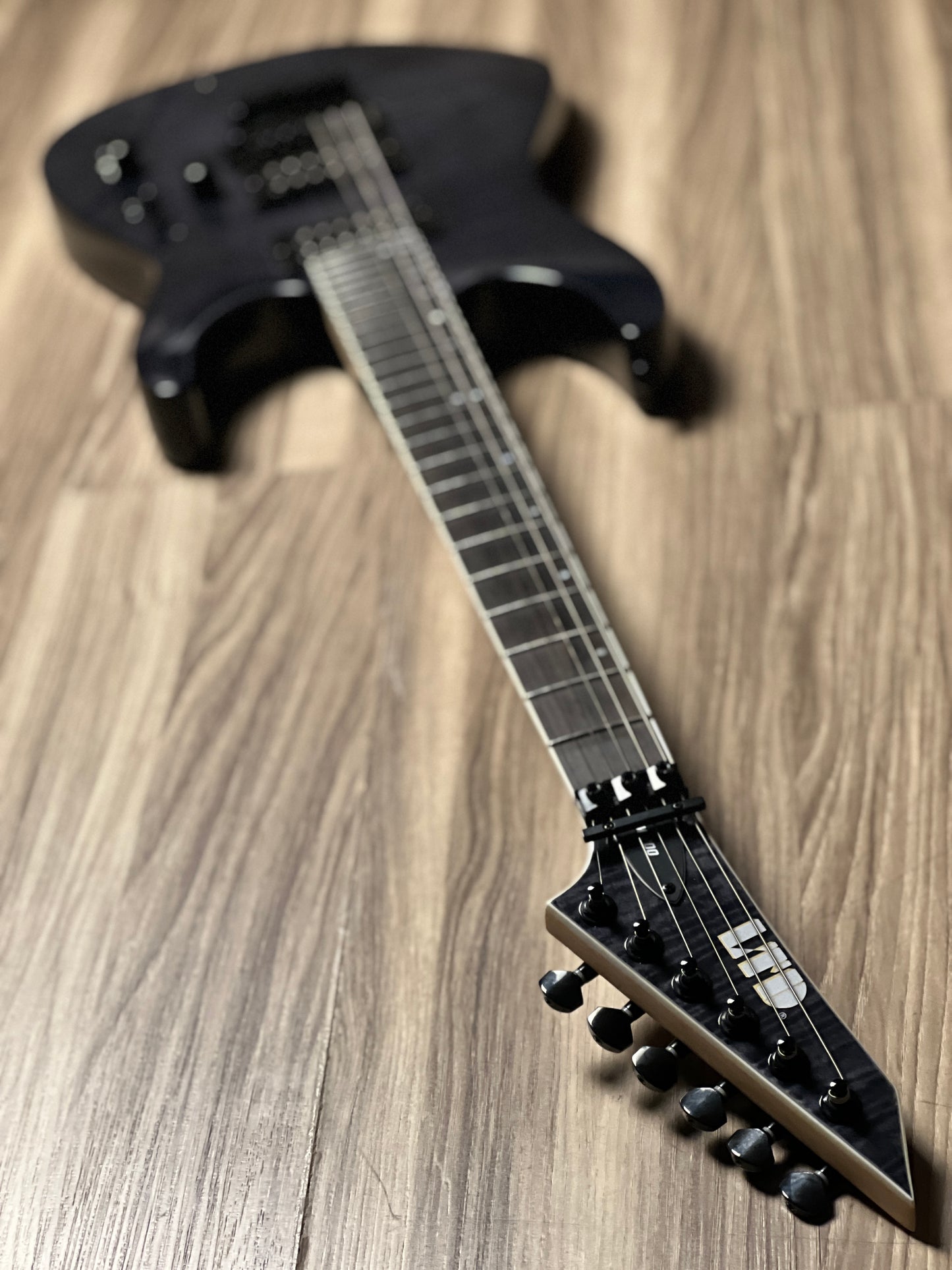 ESP LTD M-200FM in See Thru Black