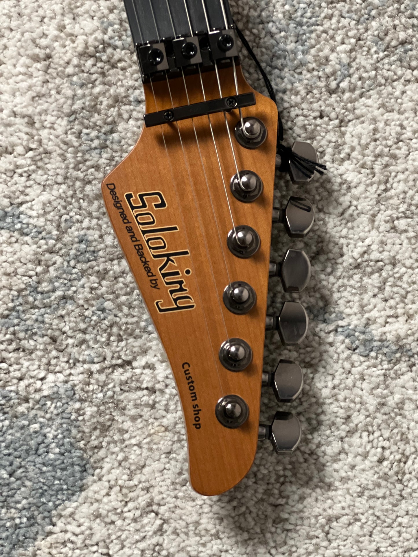 Soloking MS-1 Custom 24 HH FR Revenant in Black Aqua Burst