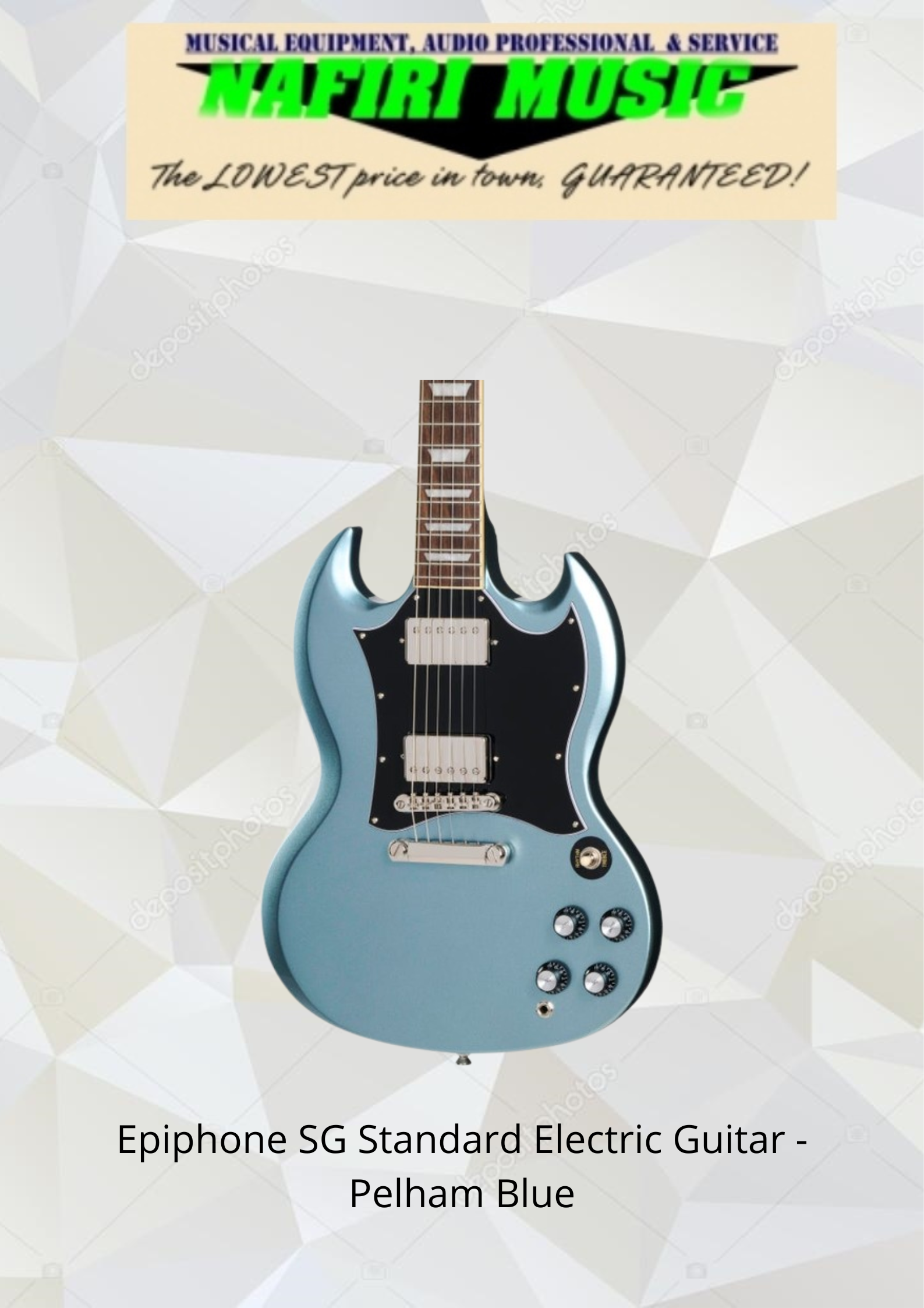 Epiphone SG Standard in Pelham Blue – nafiriguitar.com