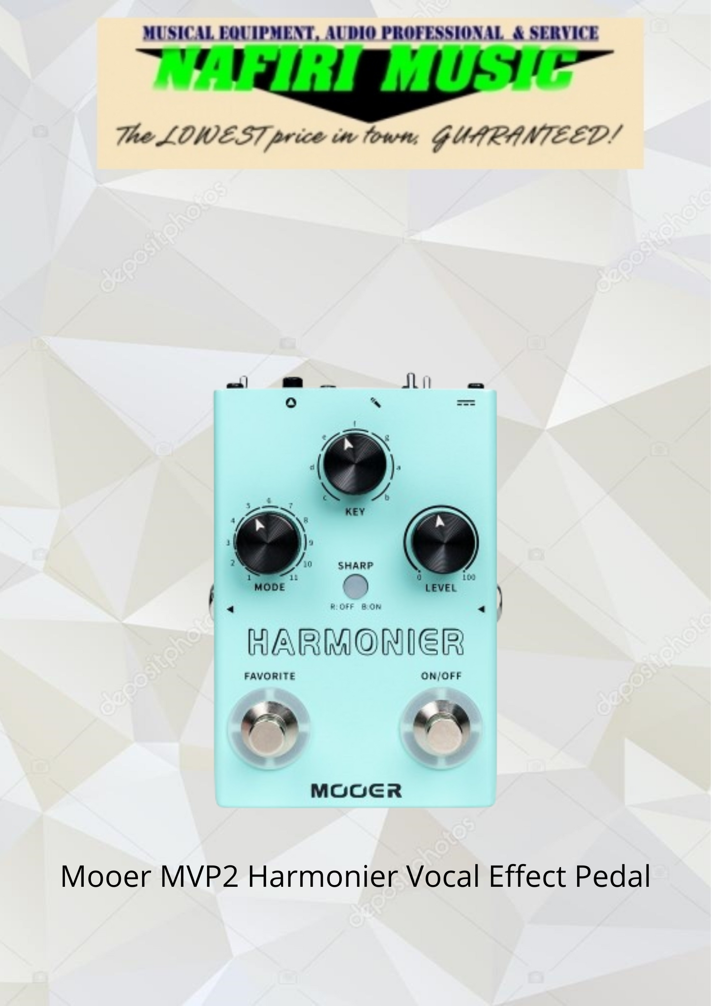 Mooer MVP2 Harmonier Vocal Effect Pedal