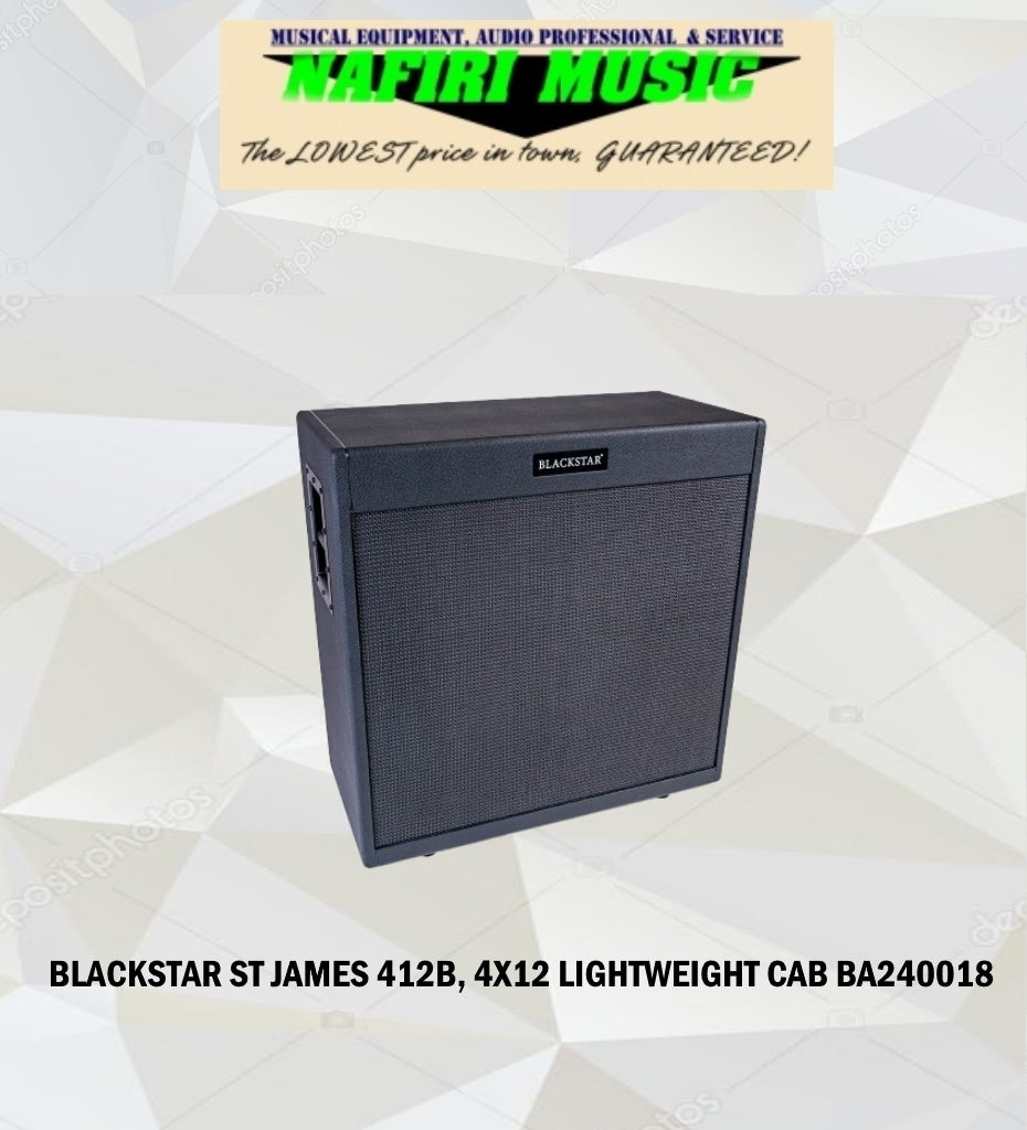 Blackstar St. James 4 x 12-inch Straight Guitar Cabinet in Black