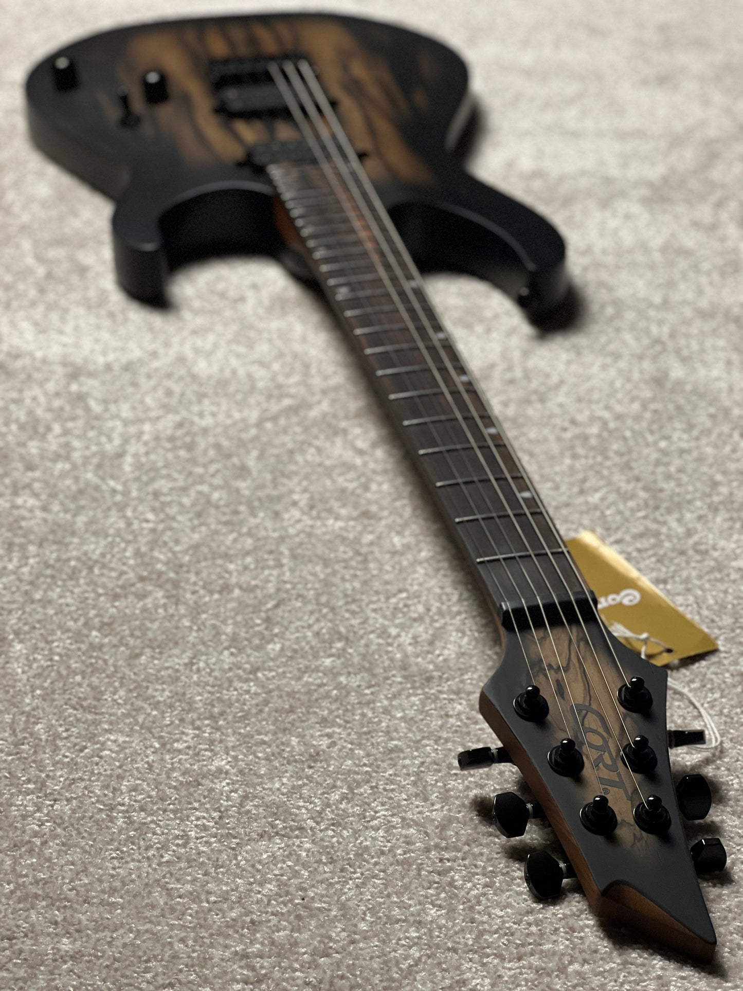 Cort KX500 Pale Moon in Natural Black Burst