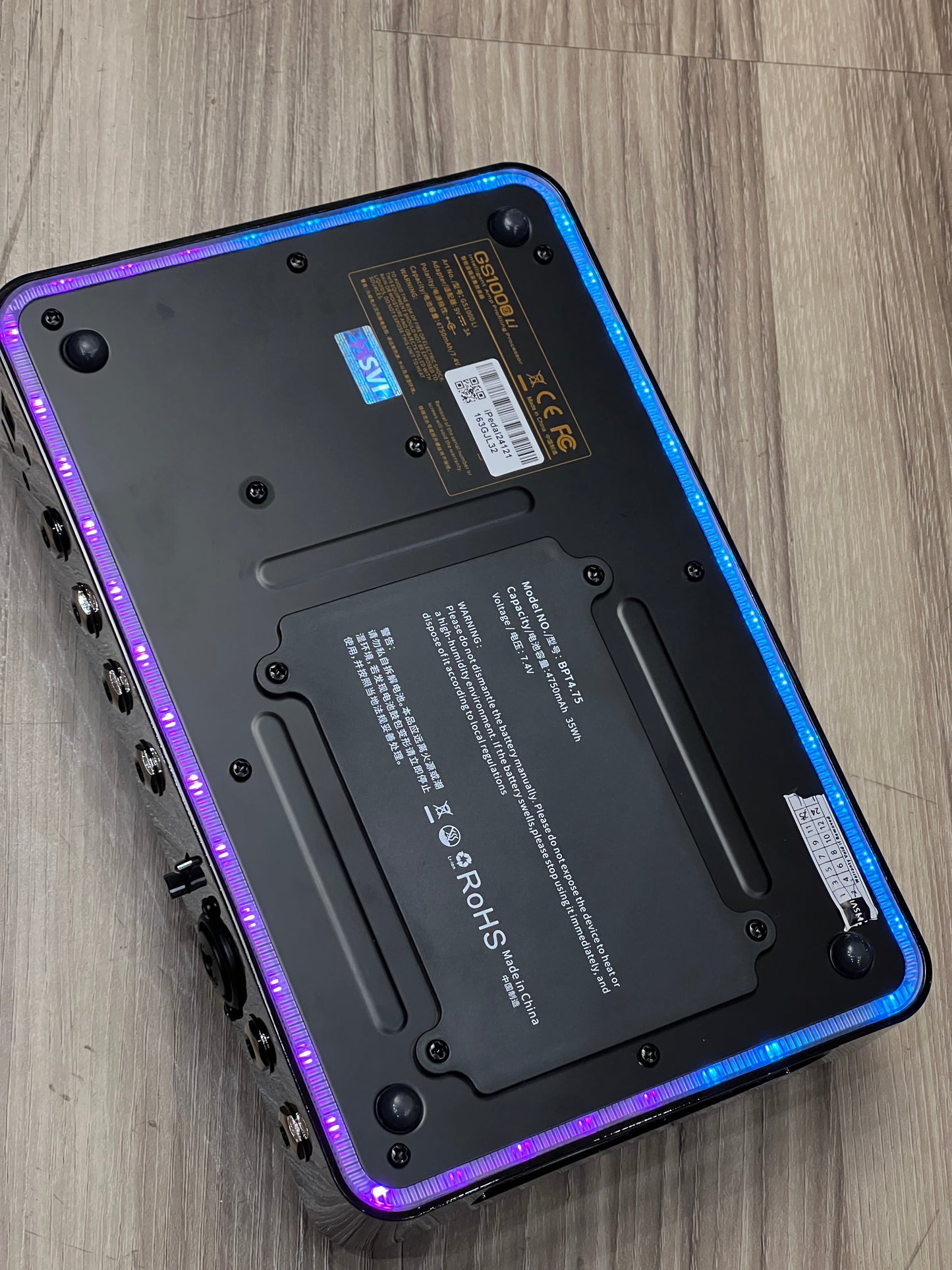 Mooer GS1000Li Intelligent Amp Profiling Processor Multi-Effects Pedal w/ Rechargeable Battery