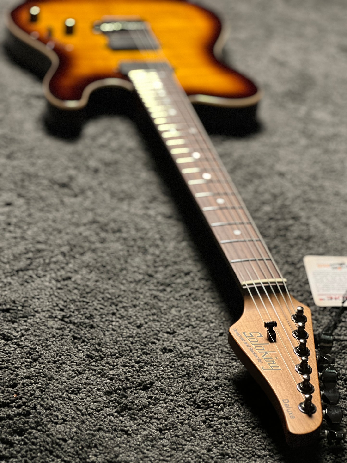 Soloking MT-1 FM 24 Deluxe MKII MOD with EMG 85/85 in Bengal Burst