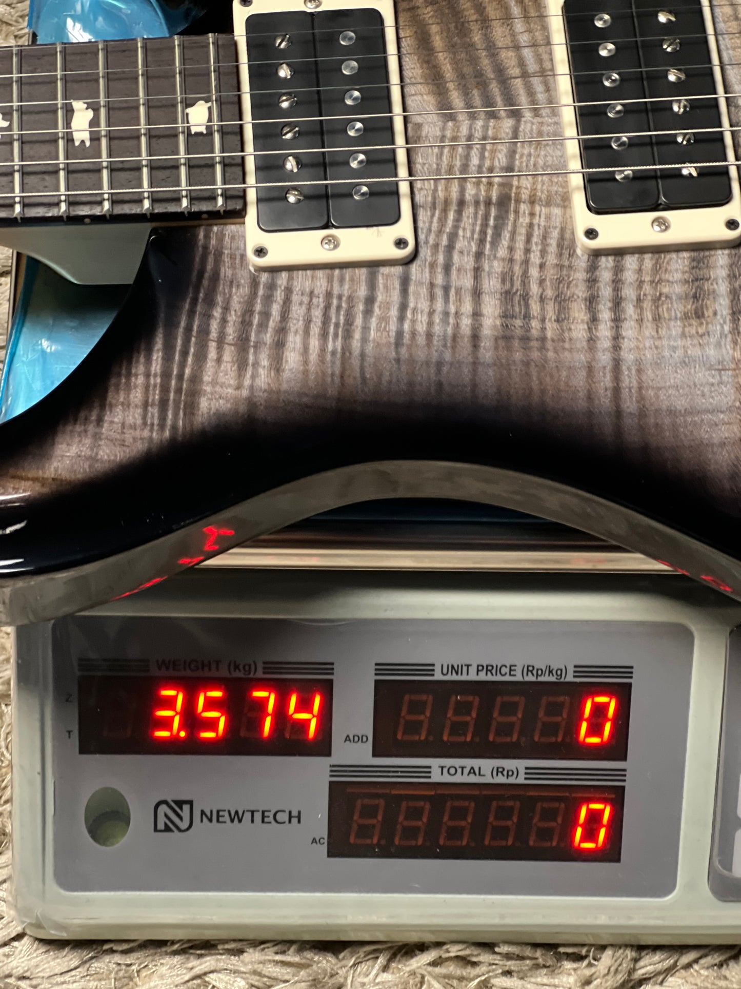 PRS CE 24 in Faded Gray Black Wraparound Smokeburst 0428151