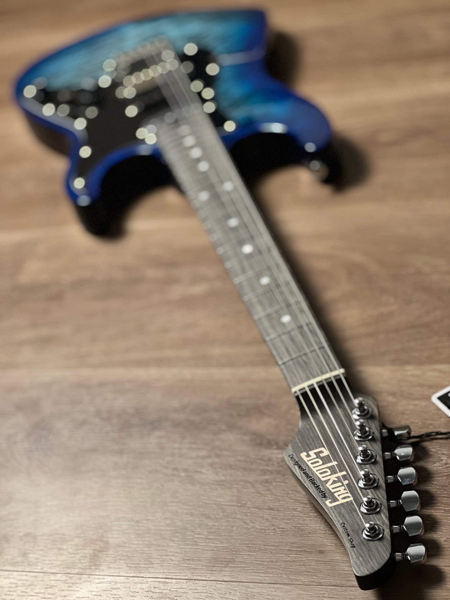 Soloking MS-1 Classic MKII in Denim Burst with 5A Flame Top Nafiri Special Run JESCAR