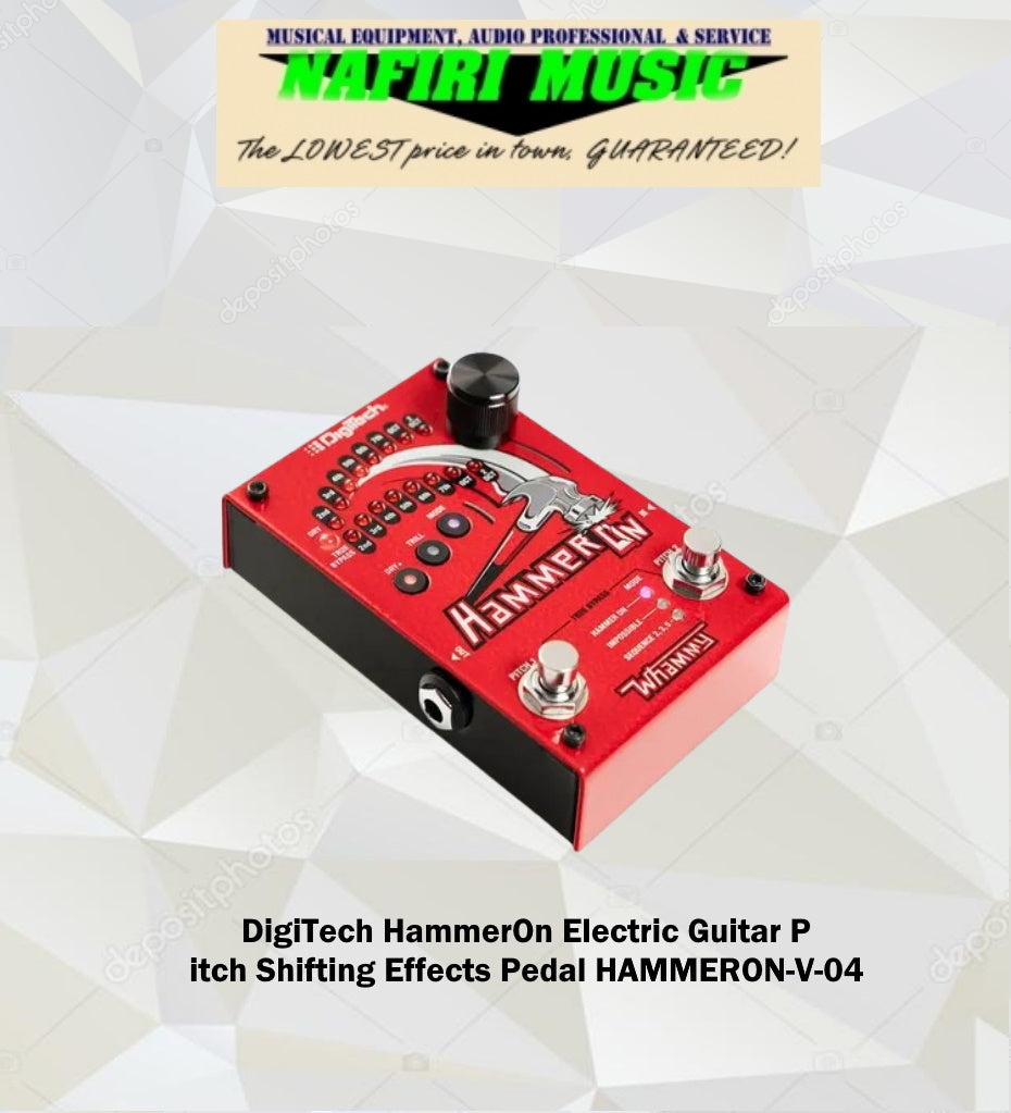 DigiTech HammerOn Electric Guitar Pitch Shifting Effects Pedal HAMMERON-V-04