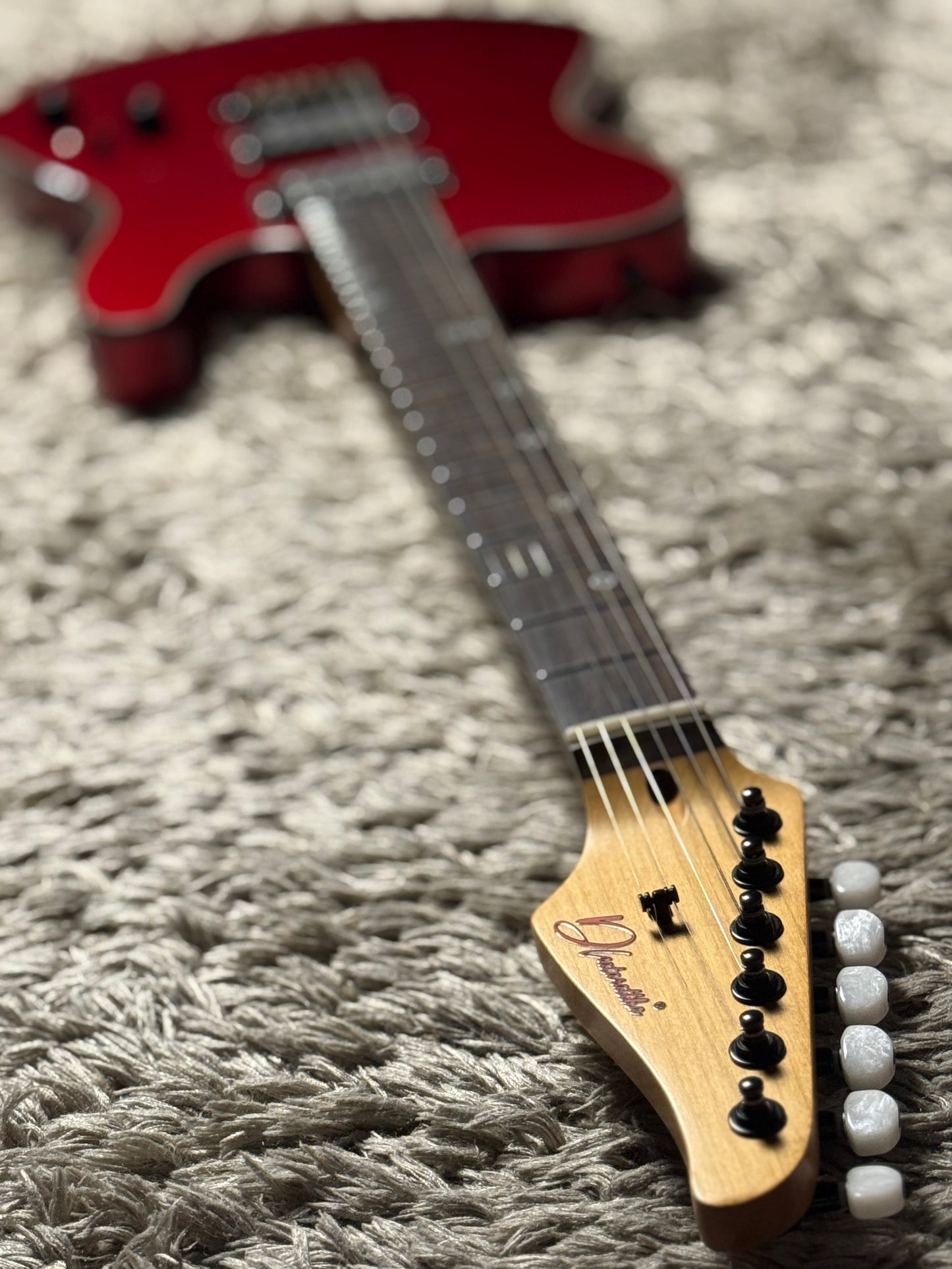 Dhatarattha Custom DTL HH in Crimson Red Metallic with Rosewood FB