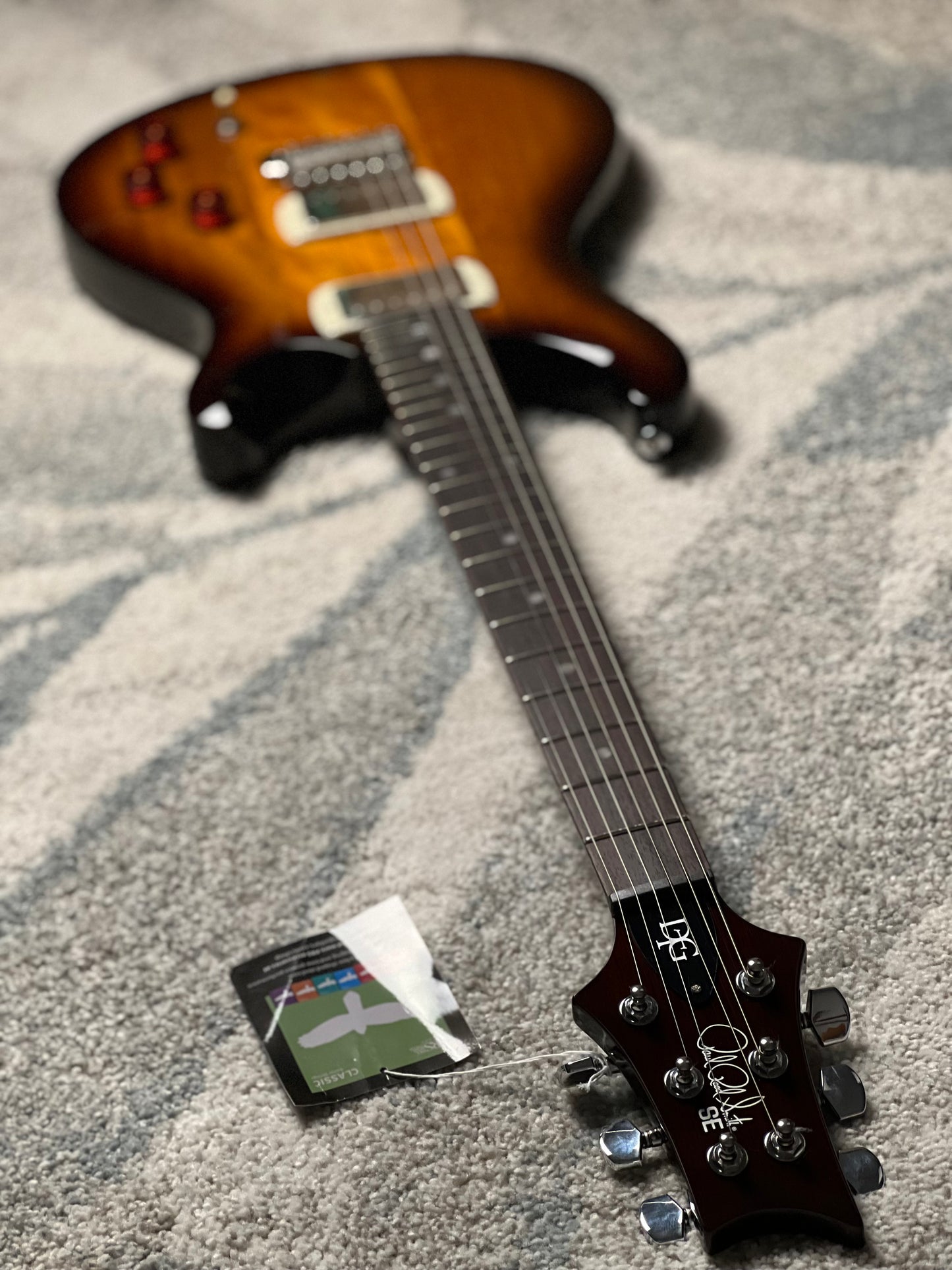 PRS SE DGT David Grissom Standard McCarty in Tobacco Sunburst