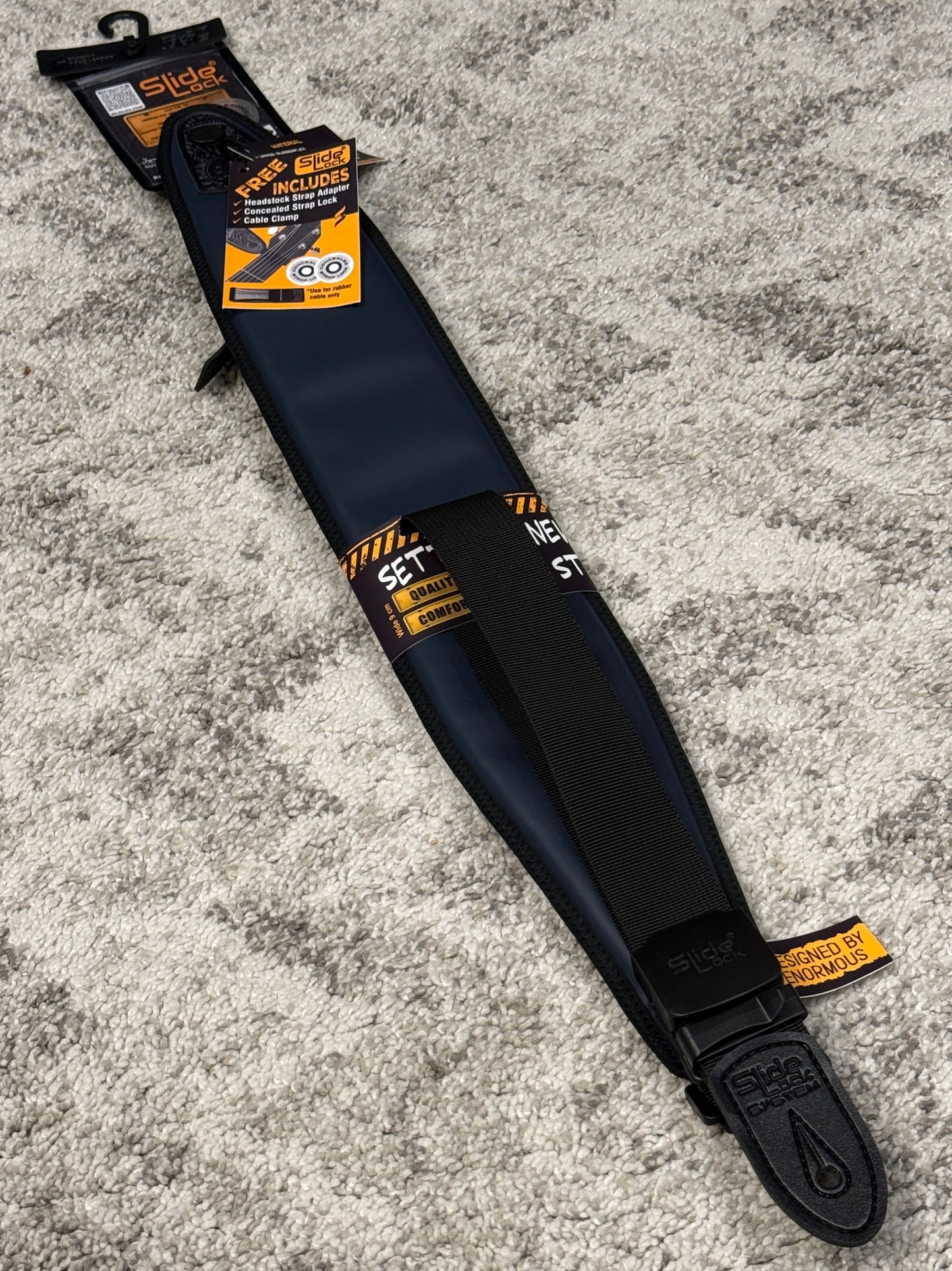 Slide Lock Padded Strap for guitar