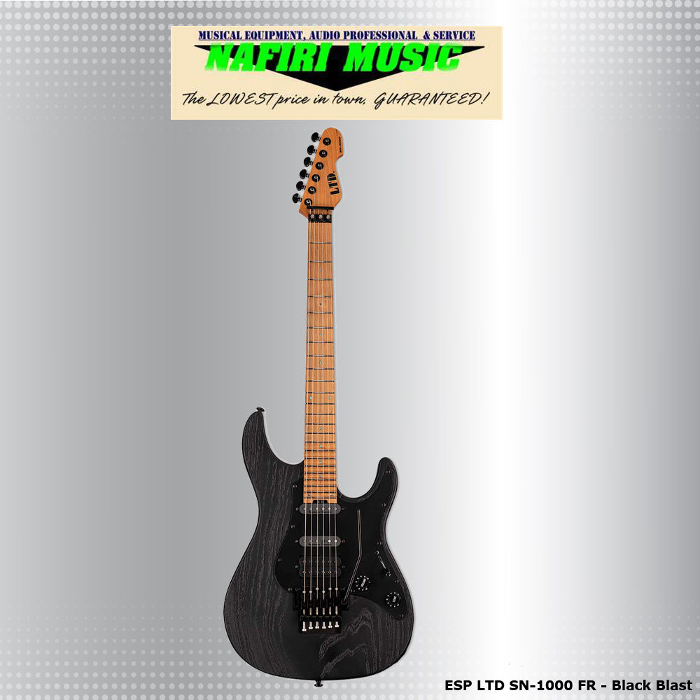 ESP LTD SN-1000 FR In Black Blast
