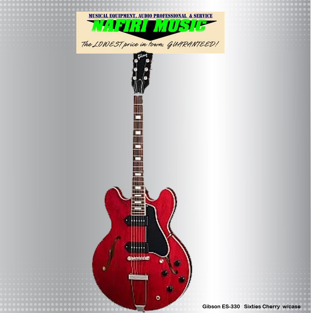 Gibson ES-330 in Sixties Cherry with case