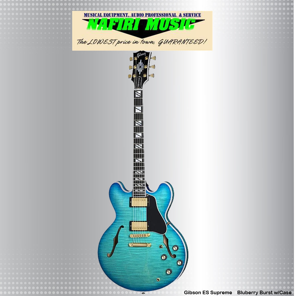 Gibson ES Supreme in Bluberry Burst with Case