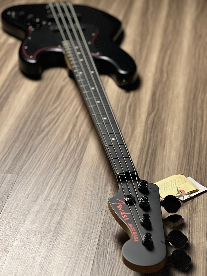 Fender Japan Limited Edition Hybrid II Jazz Bass Noir with Rosewood FB in Black