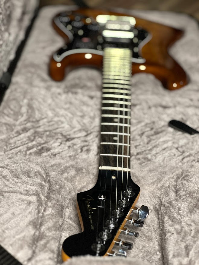 Fender FSR American Ultra HSS Stratocaster Electric Guitar with Ebony FB in Tiger