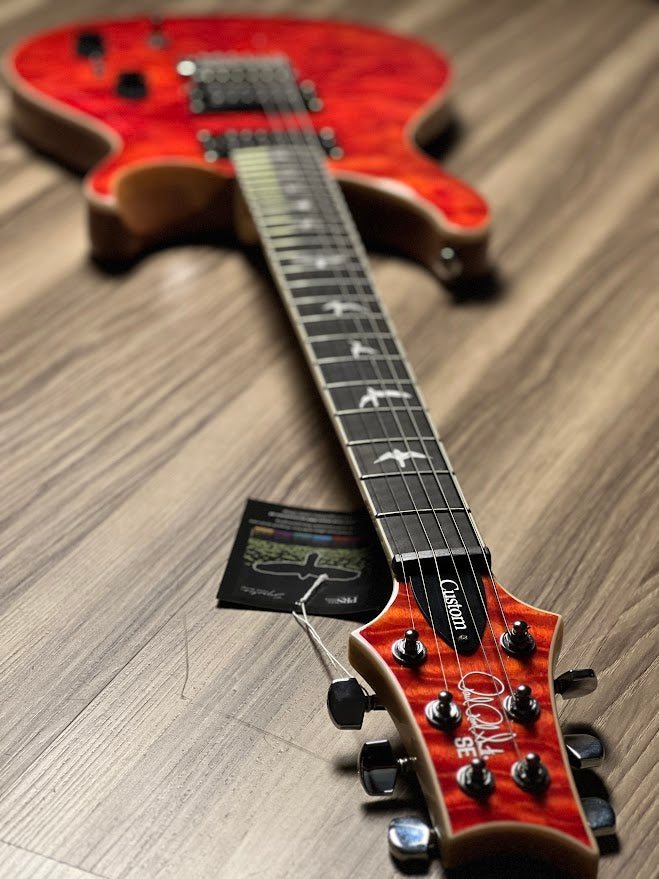 PRS SE Custom Quilt 24-08 Limited Run In Blood Orange