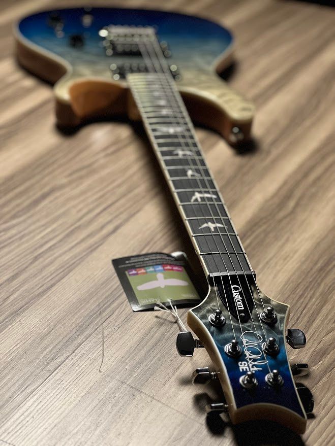 PRS SE Custom Quilt 24-08 Limited Run In Blue Fade