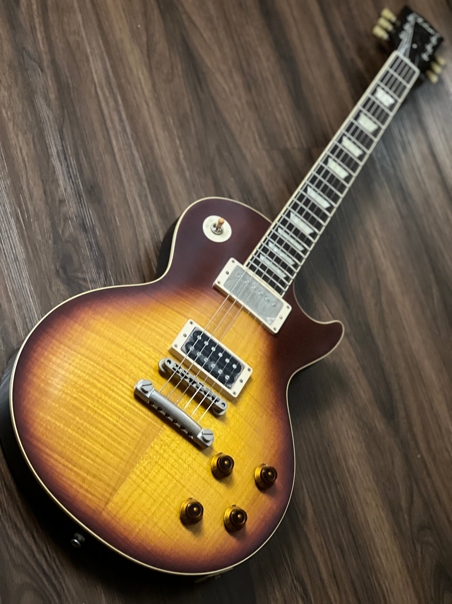 Tokai Love Rock LS150F-3A-RELIC SG/TB Premium Series Japan 3A Solid Flame Top in Tea Burst S/N 2449313