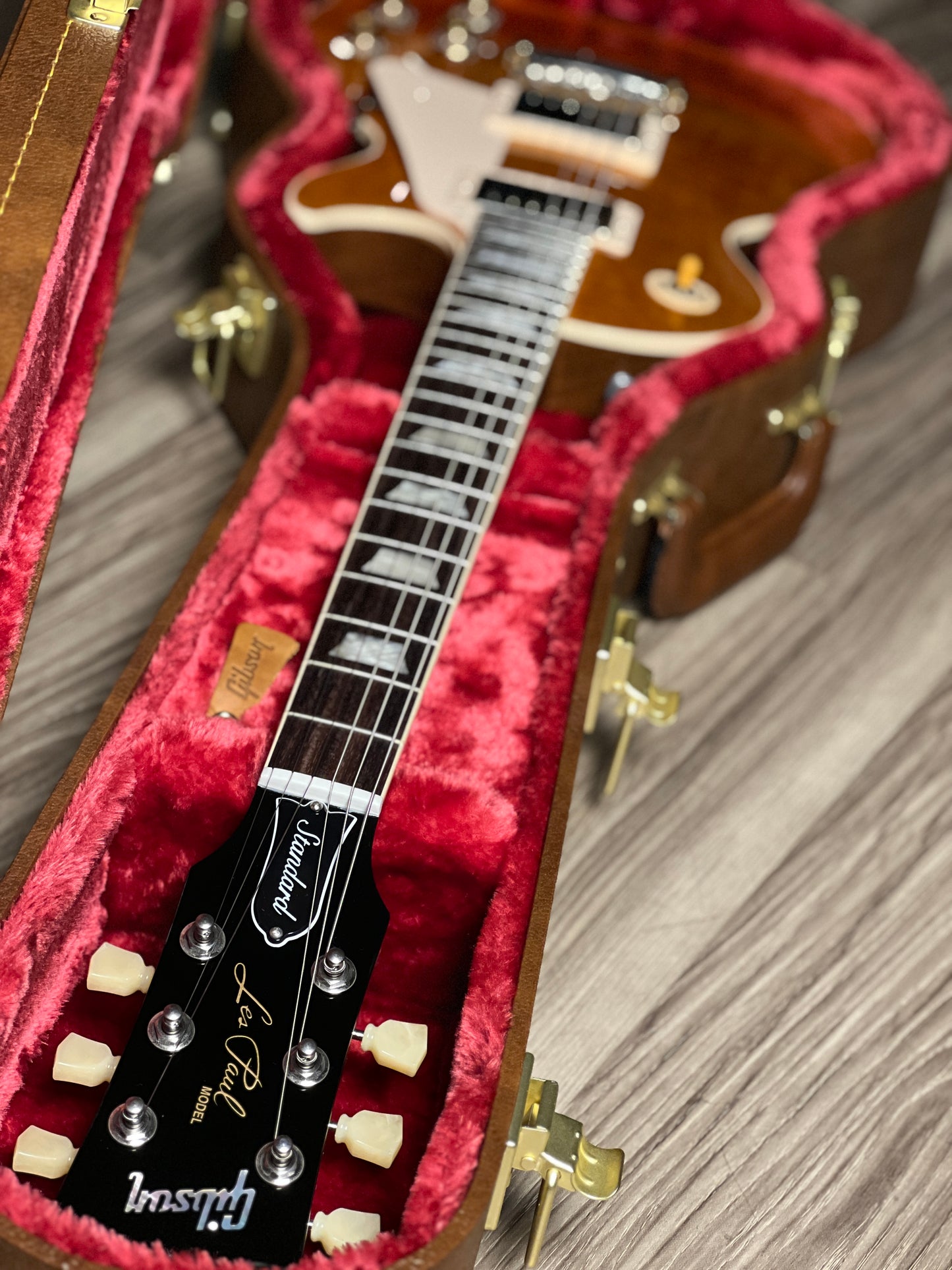 Gibson Les Paul Standard 50s (Trans Finish) In Honey Amber w/Case 227530089