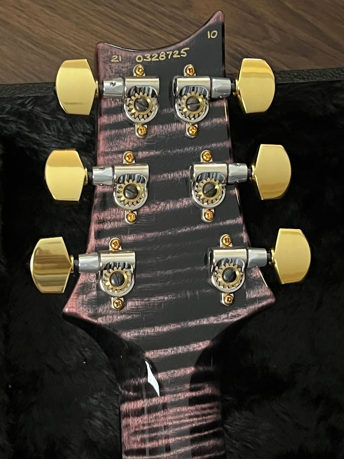 PRS Custom 24 10 Top Quilt with Ebony FB in Purple Iris (USED)