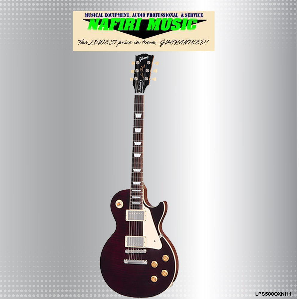 Gibson LP Standard 50s Figured Top in Trans Oxblood with Case