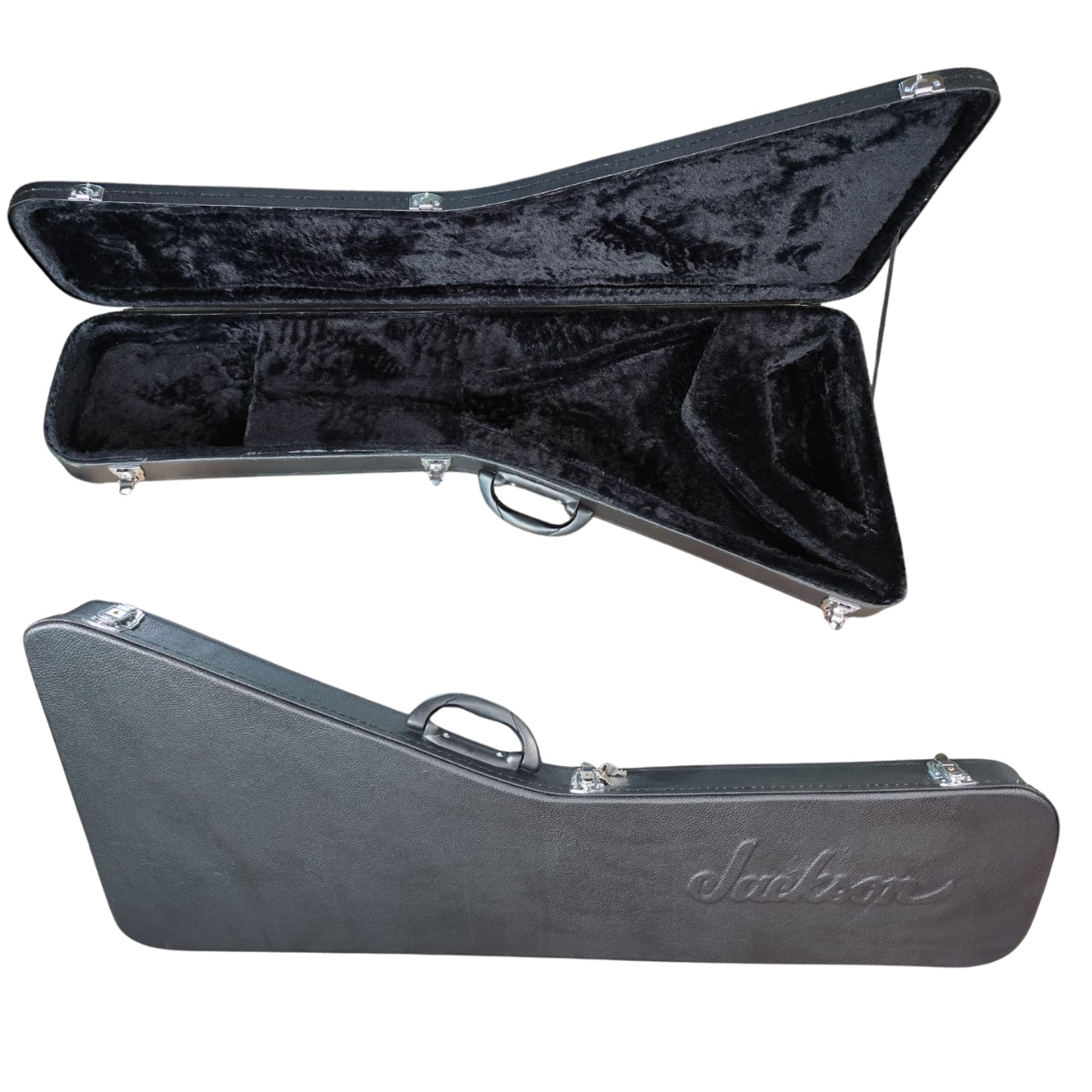 MOD Case Jackson Wooden Case in Black for Rhoads Body Shape