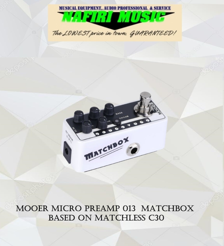 Mooer Micro PreAMP 013 MatchBox Based on Matchless C30