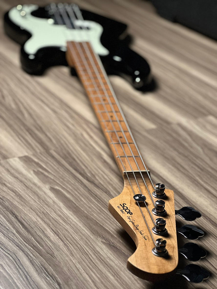SQOE SPB600 ROASTED MAPLE SERIES Bass IN Black