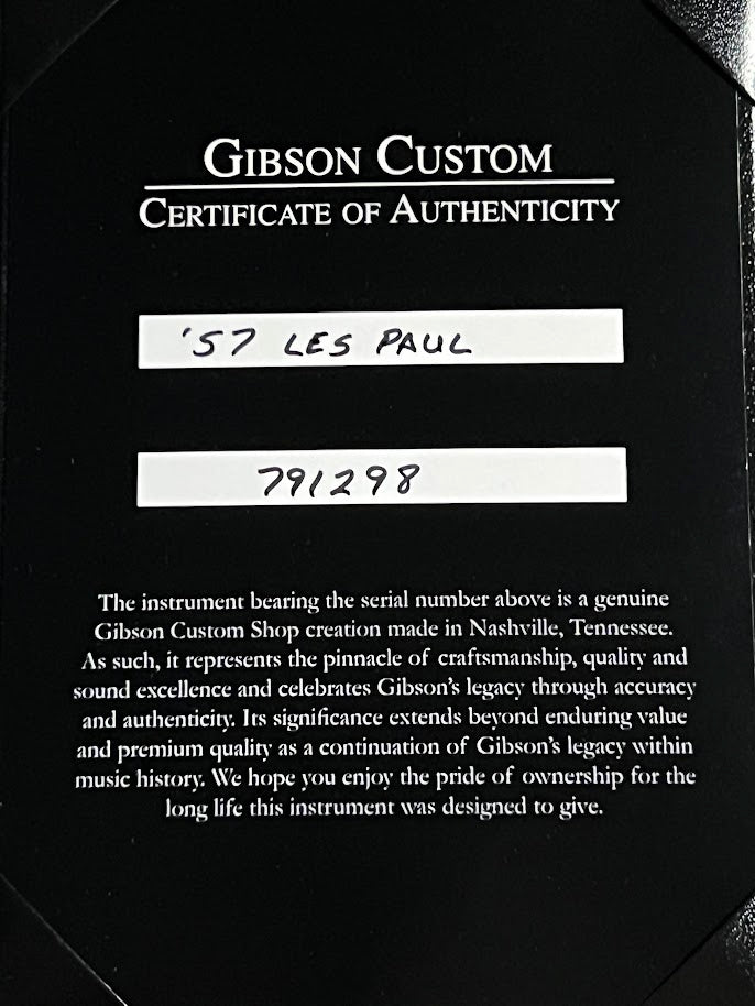 Gibson 1957 Les Paul Gold Top Reissue Vos in Double Gold w/ Case 791298