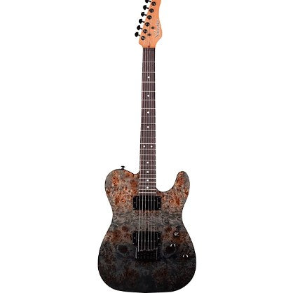 Schecter PT Standard in Black Fade Burst Burl
